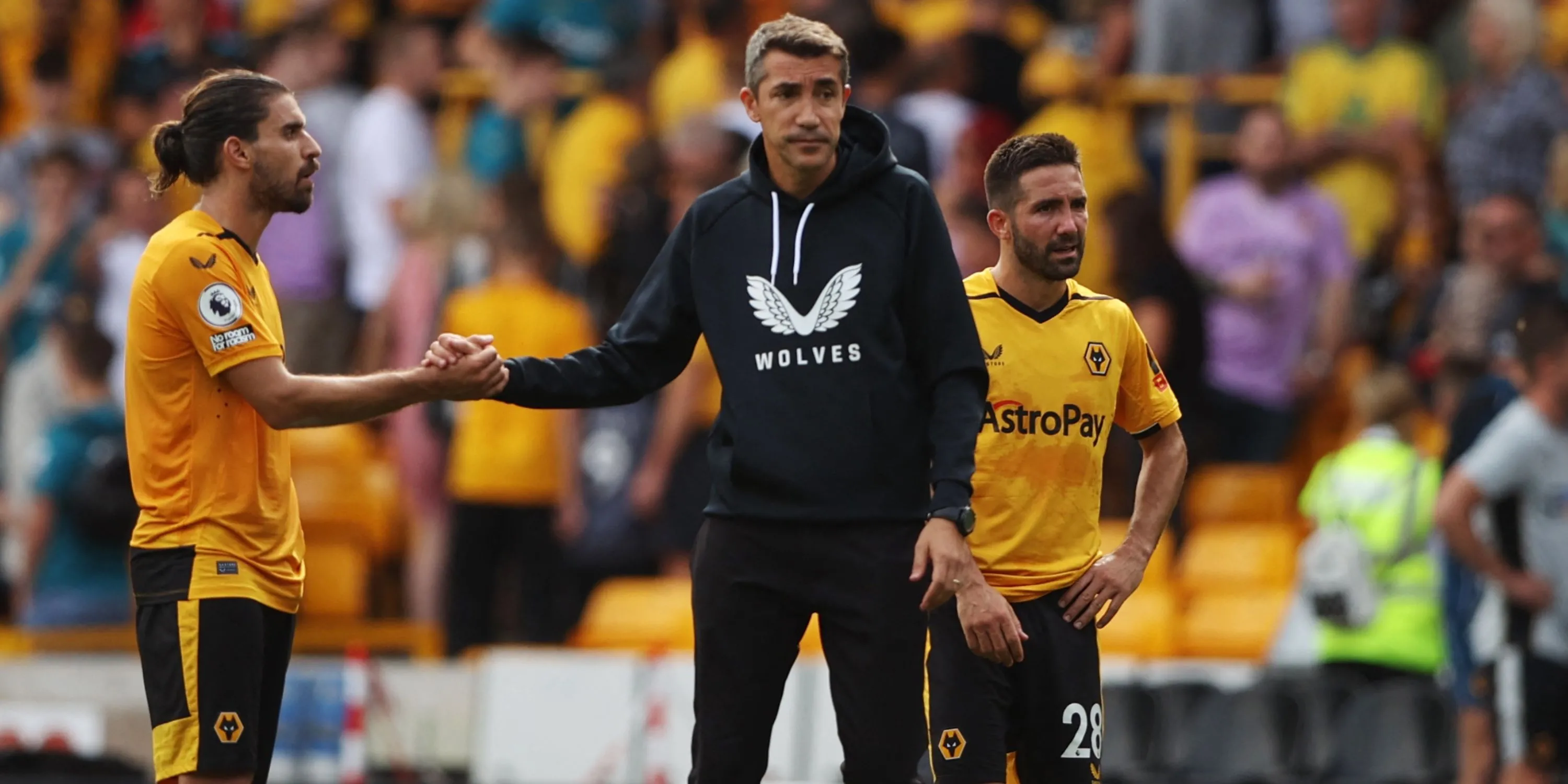 Bruno Lage cùng Rúben Neves tại Wolverhampton Wanderers