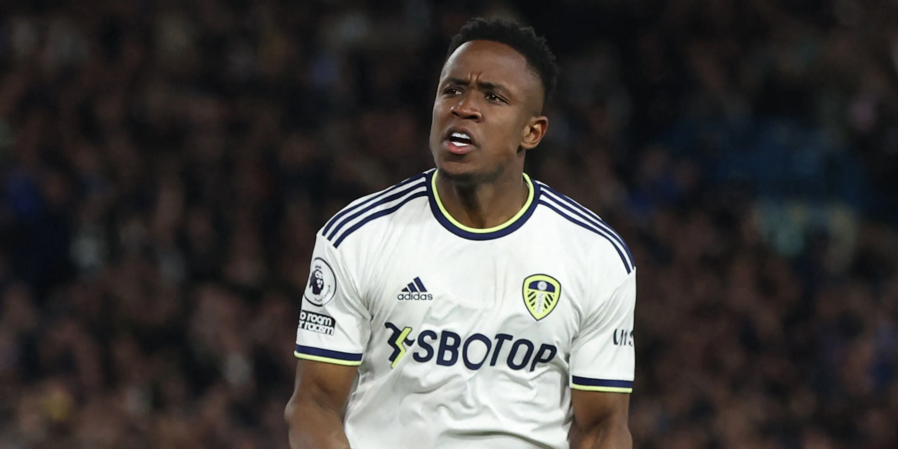 Luis Sinisterra khi còn thi đấu cho Leeds United