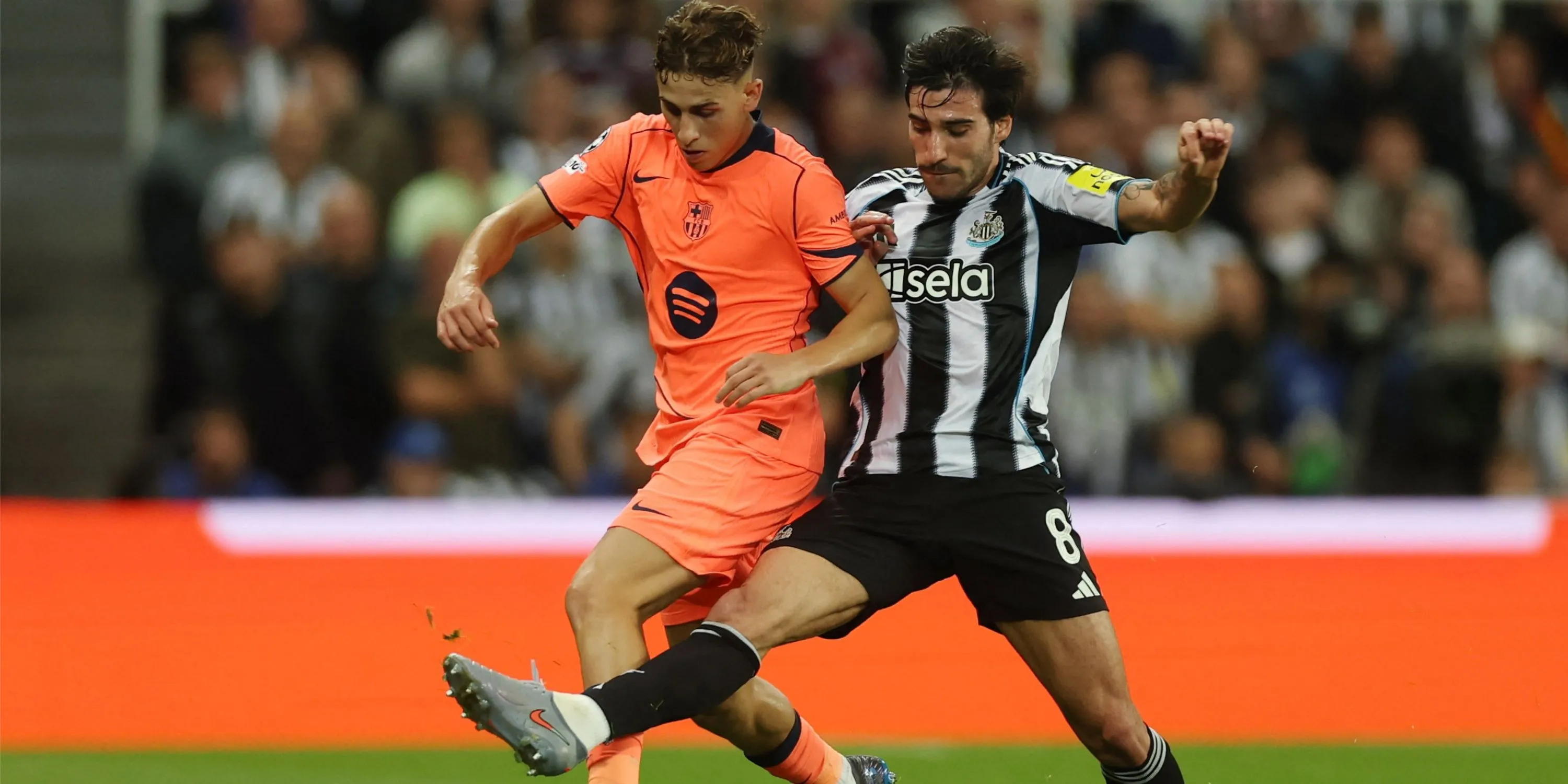 Sandro Tonali tập luyện cùng Newcastle United trước trận đấu